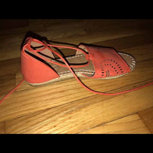 Lace Up Espadrille Sandals - Picture 2 of 3